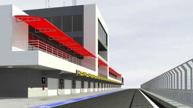 pit stop building Modello 3D .c4d .max .obj .3ds .fbx .stl .blend 