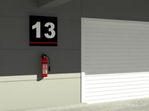 pit stop building Modello 3D