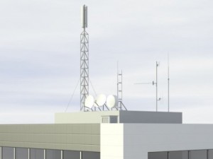 pit stop building Modello 3D