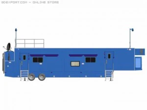 state police mobile command unit 3D Model