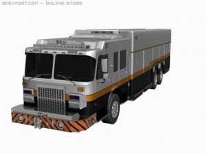 caminh&atilde;o de bombeiros Modelo 3D