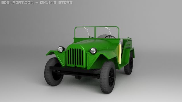 gaz 67 3D 模型 .c4d .max .obj .3ds .fbx .stl .blend