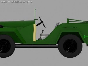 gaz 67 3D 模型