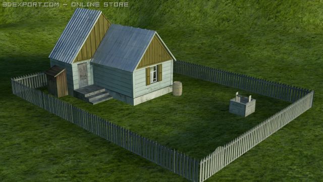 house Modèle 3D .c4d .max .obj .3ds .fbx .stl .blend 