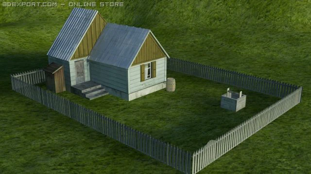 casa Modelo 3D .c4d .max .obj .3ds .fbx .stl .blend 