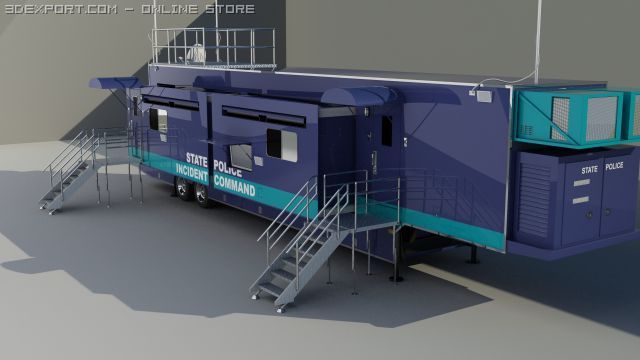 state police unit 3D 모델 .c4d .max .obj .3ds .fbx .stl .blend 