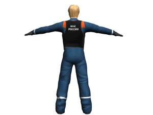 russian rescue officer Modello 3D