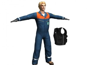 russian rescue officer Modello 3D