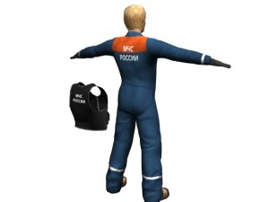 russian rescue officer Modello 3D