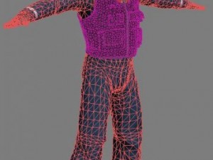 russian rescue officer Modello 3D