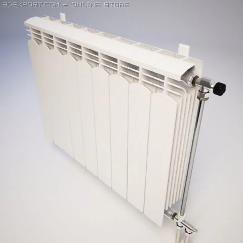 bimetallic radiator 3D Model .c4d .max .obj .3ds .fbx .stl .blend 