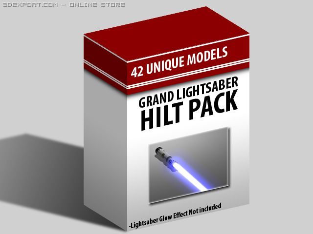 grand saber hilt pack 3D मॉडल .c4d .max .obj .3ds .fbx .stl .blend 