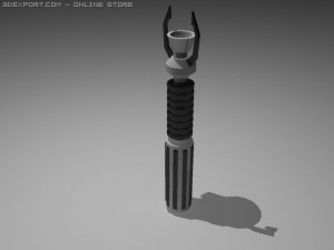 grand saber hilt pack 3D मॉडल