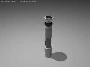 grand saber hilt pack 3D Model