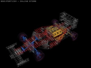 octan indy racer 3D Model