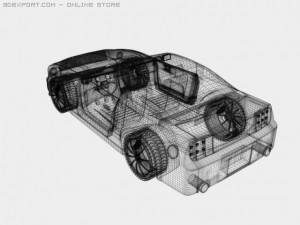 gt500 mustang kitt 3Dモデル