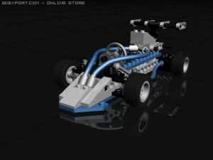 奥克坦车队赛车手 3D 模型