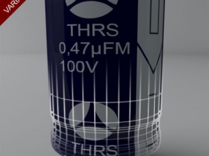 electrolytic capacitors 3D Model