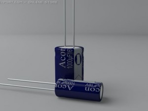 electrolytic capacitors Modelo 3D