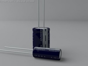 electrolytic capacitors Modelo 3D