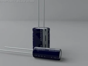 electrolytic capacitors 3D Model