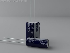 electrolytic capacitors Modelo 3D