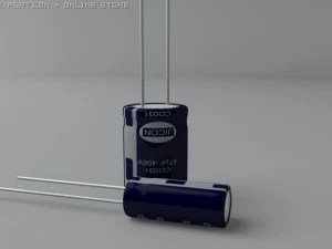 electrolytic capacitors 3D Model
