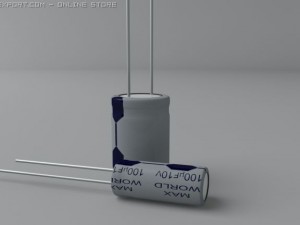 electrolytic capacitors Modelo 3D