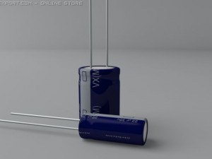 electrolytic capacitors Modelo 3D