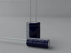 electrolytic capacitors 3D Model