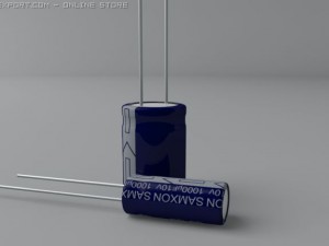 electrolytic capacitors Modelo 3D