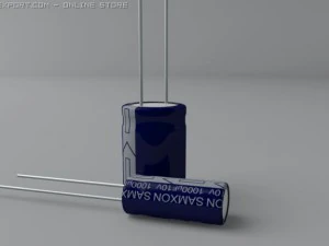 electrolytic capacitors 3D Model