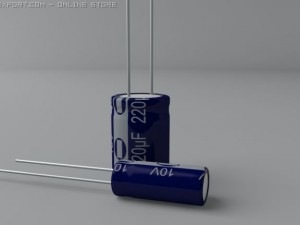 electrolytic capacitors Modelo 3D