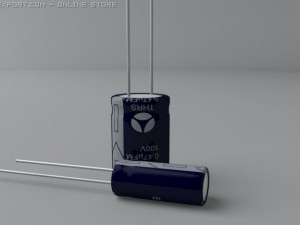 electrolytic capacitors Modelo 3D