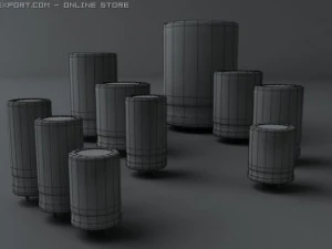 electrolytic capacitors 3D Model