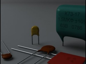 ceramic capacitors 3D मॉडल