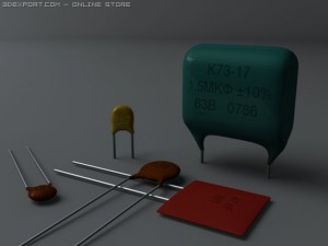 ceramic capacitors Model 3D