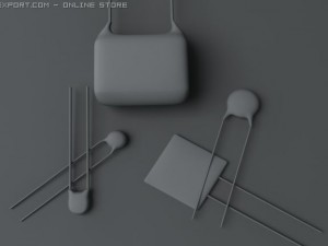 ceramic capacitors Model 3D