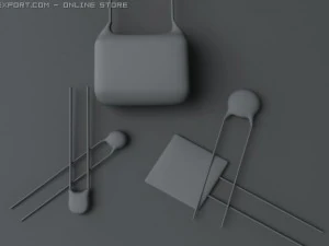 ceramic capacitors 3D Model