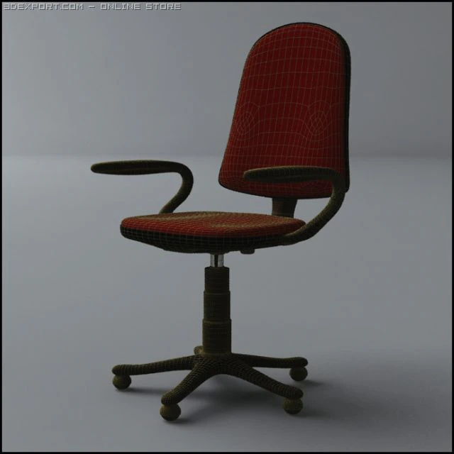 office chair 3D Model .c4d .max .obj .3ds .fbx .stl .blend 