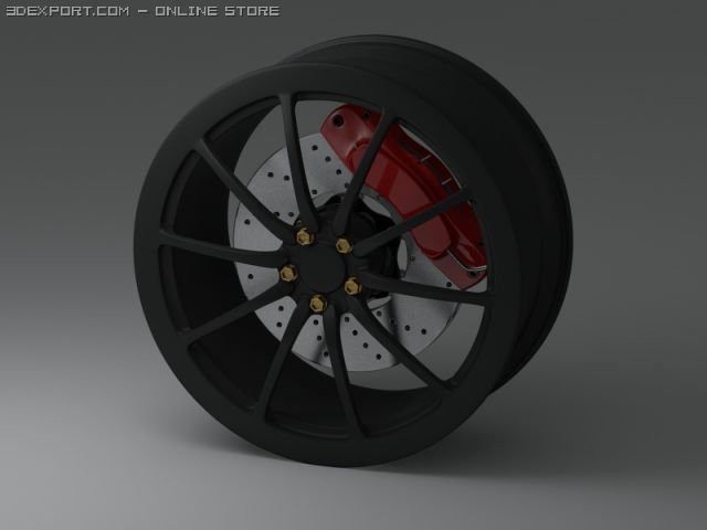 car rim Modello 3D .c4d .max .obj .3ds .fbx .stl .blend 