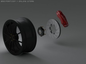 car rim Modello 3D