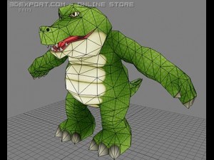 cocodrilo game model Modelo 3D