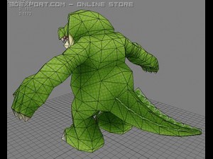 cocodrilo game model Modelo 3D