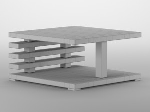 barreras coffee table by metro lane 3D Модель