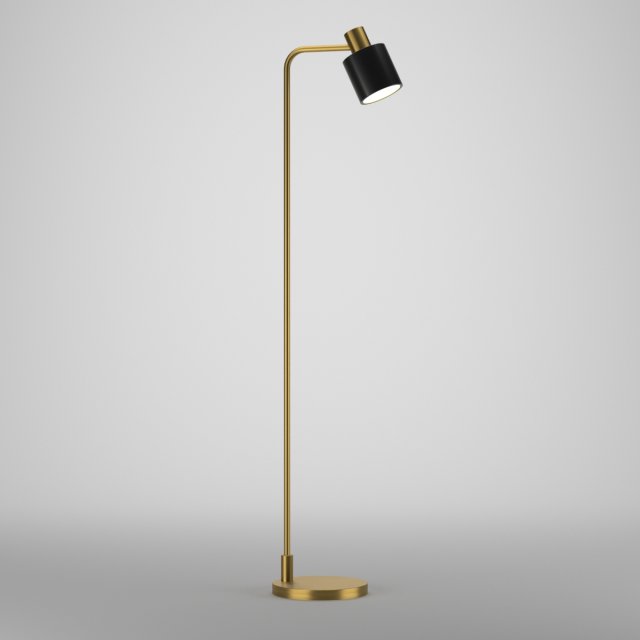 salena arched floor lamp by foundstone Model 3D .c4d .max .obj .3ds .fbx .stl .blend
