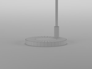 salena arched floor lamp by foundstone Model 3D