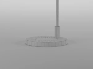 salena arched floor lamp by foundstone 3D Model