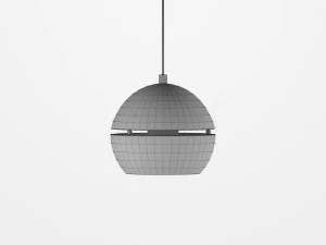 volo 1-light sphere pendant by lucide 3D Model
