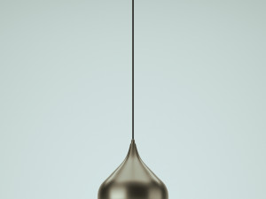 kanye 1-light led teardrop pendant by george oliver Model 3D